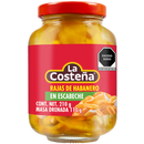 Rajas de chiles habaneros en escabeche